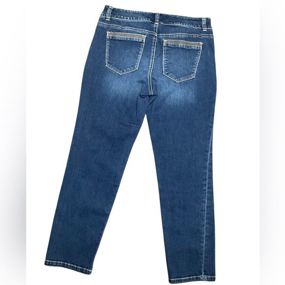 White House Black Market Women's Jeans Crop Straight Leg Size 4 - Picture 2 of 9